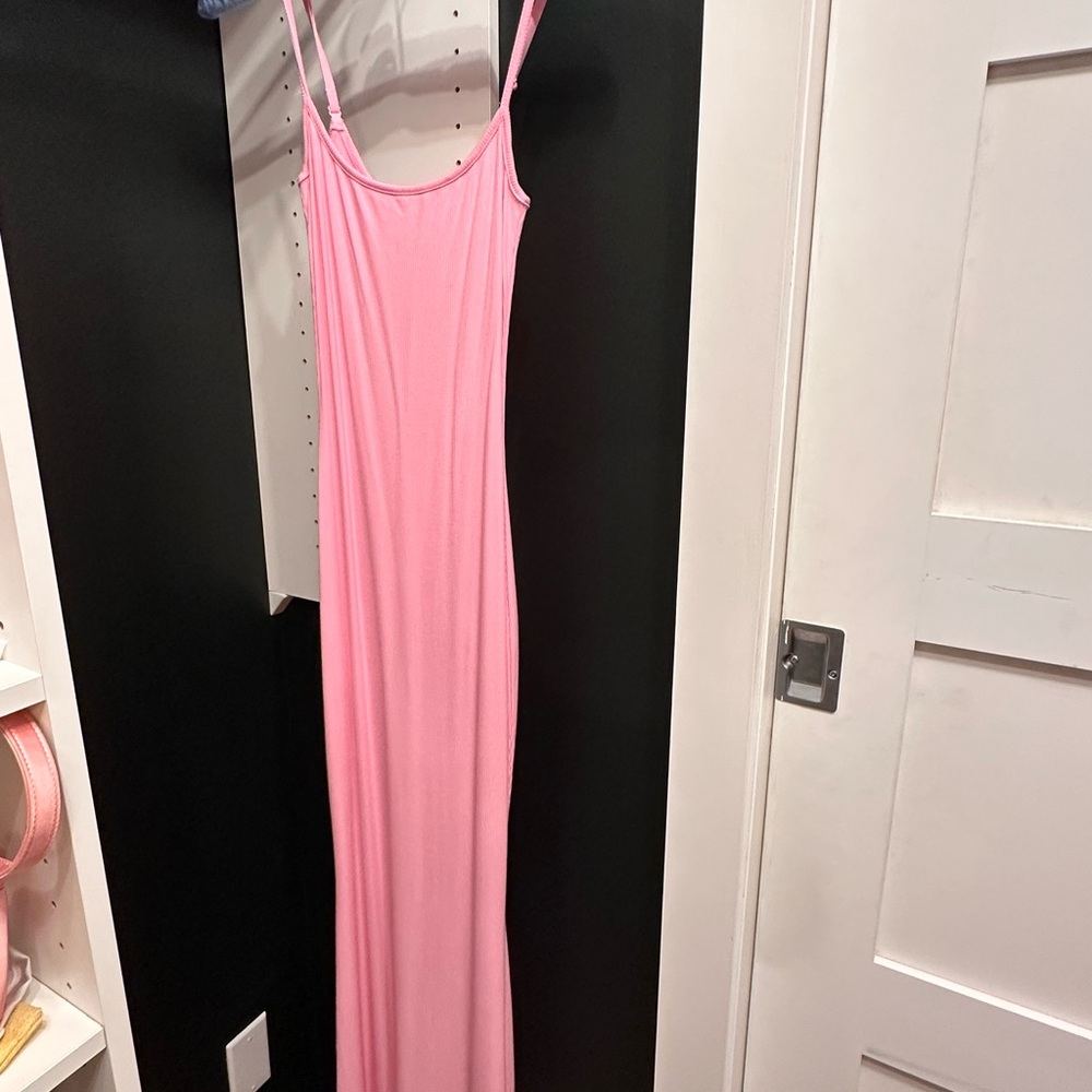 SKIMS SOFT LOUNGE PETITE LONG SLIP DRESS XS